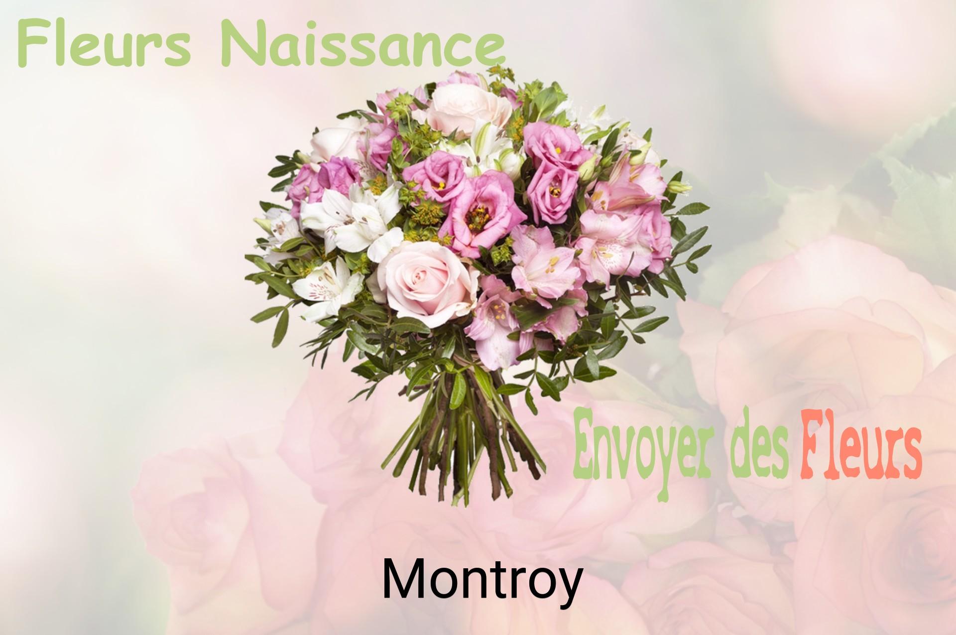 Bouquet de fleurs de naissance livré à Montroy